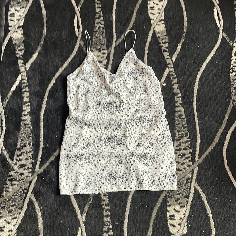 Revamped Black and White Fitted Camisole Dress